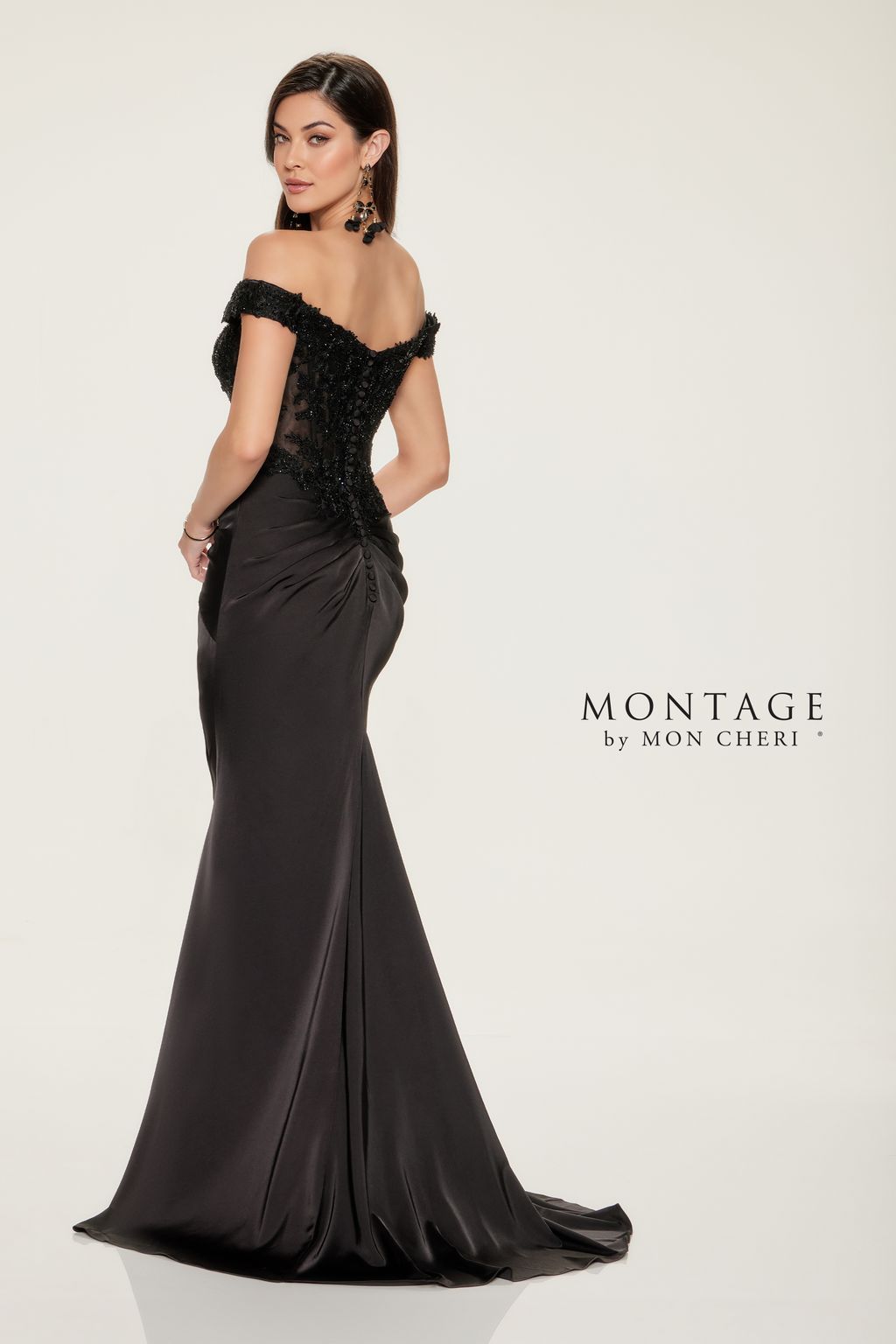 Formal Dresses Beaded Long Lace Formal Dress Black
