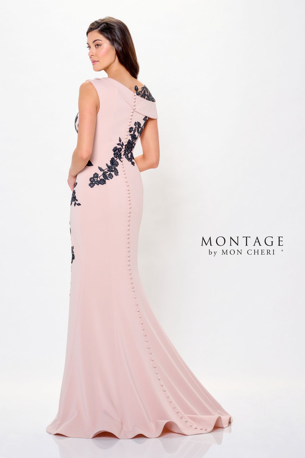 Montage M901 Long Mermaid Formal Beaded Evening Dress