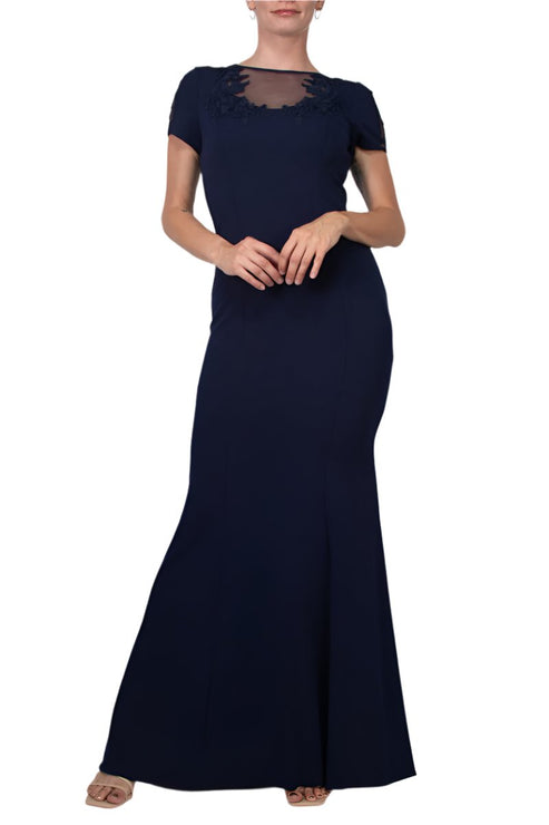 Aidan Mattox MD1E203782 Fitted Long Formal Evening Dress