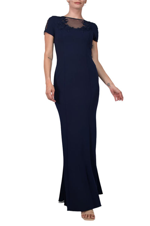 Aidan Mattox MD1E203782 Fitted Long Formal Evening Dress