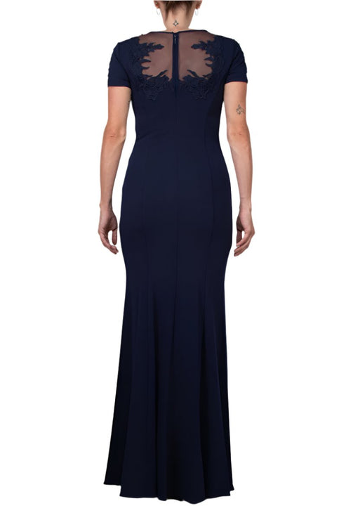 Aidan Mattox MD1E203782 Fitted Long Formal Evening Dress