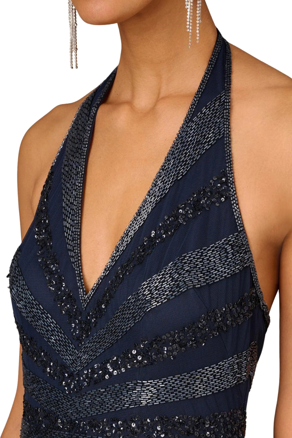 Aidan Mattox MD1E207348 Formal Long Beaded Prom Dress