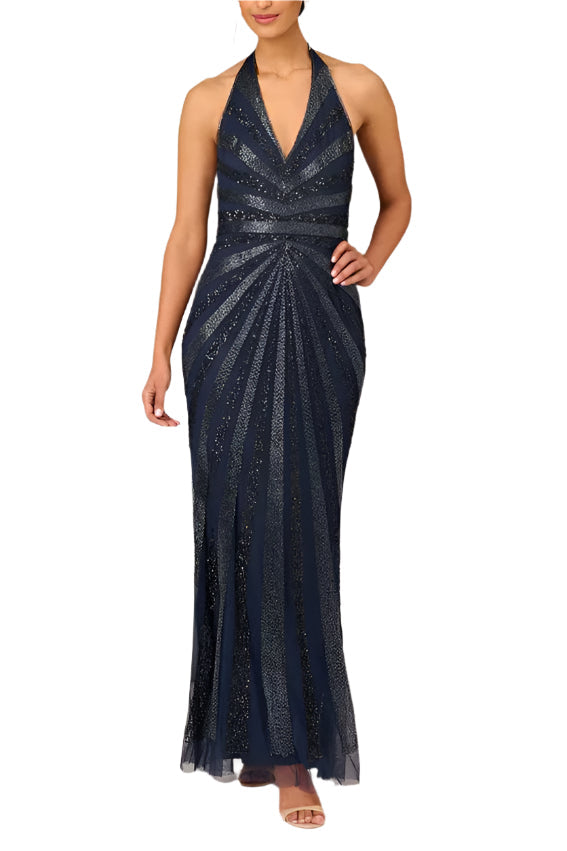 Aidan Mattox MD1E207348 Formal Long Beaded Prom Dress