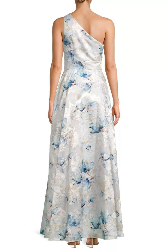 Aidan Mattox MD1E208730 Formal Long A Line Floral Print Evening Dress