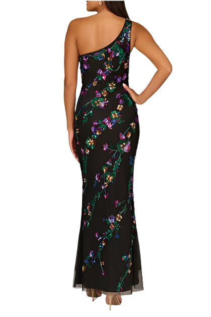 Aidan Mattox MD1E209115 Beaded Long Formal Mermaid Evening Dress