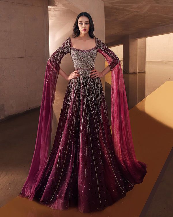 Square Floor-Length Tulle Formal Ball Gown LD11676 Pre Order