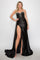 Prom Dresses Long Formal Beaded Corset Prom Gown Black