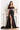 Prom Dresses Fitted Prom Long Formal Beaded Slit Evening Gown Black