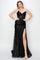 Prom Dresses Sequin Fitted Long Formal corset Prom Dress Black