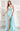 Prom Dresses Long Formal Pleated Corset Slit Prom Gown Light Blue