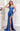 Prom Dresses Pleated Slit Long Formal Fringe Corset Prom Dress Royal