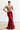 Prom Dresses Glitter Long Formal Lace Applique Prom Dress Burgundy