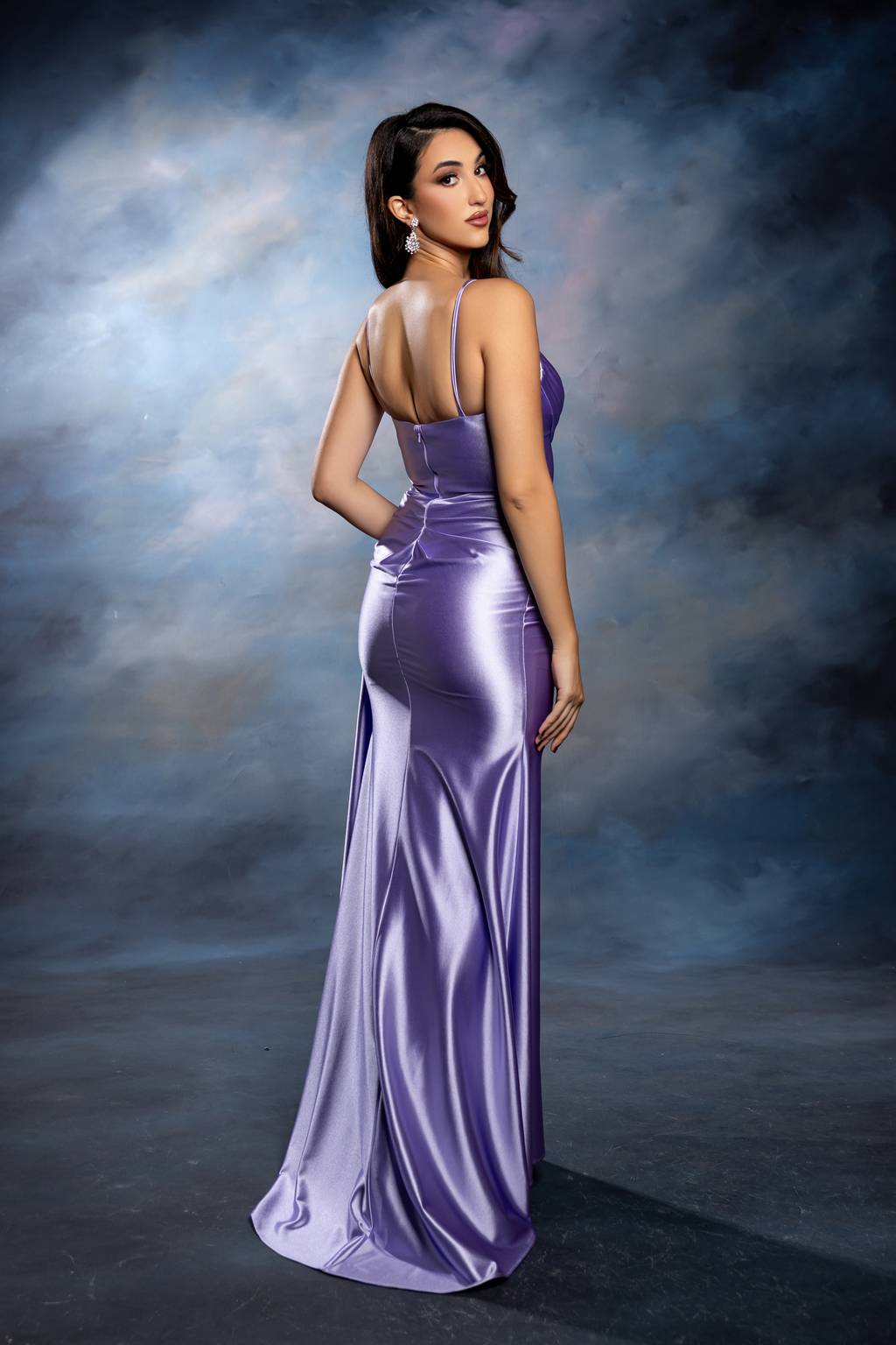 Sweetheart Floor-Length Satin Prom Sheath Column May Queen 2205