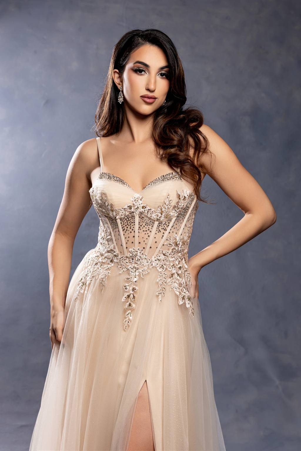 Sweetheart Floor-Length Tulle Prom A-Line May Queen 2209