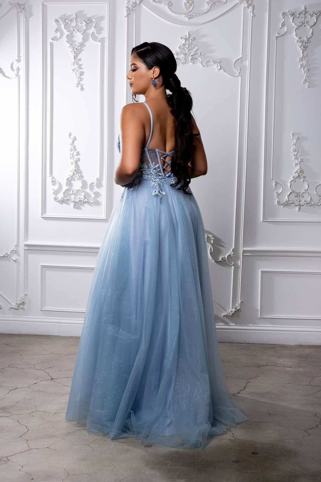 Sweetheart Floor-Length Tulle Prom A-Line May Queen 2209