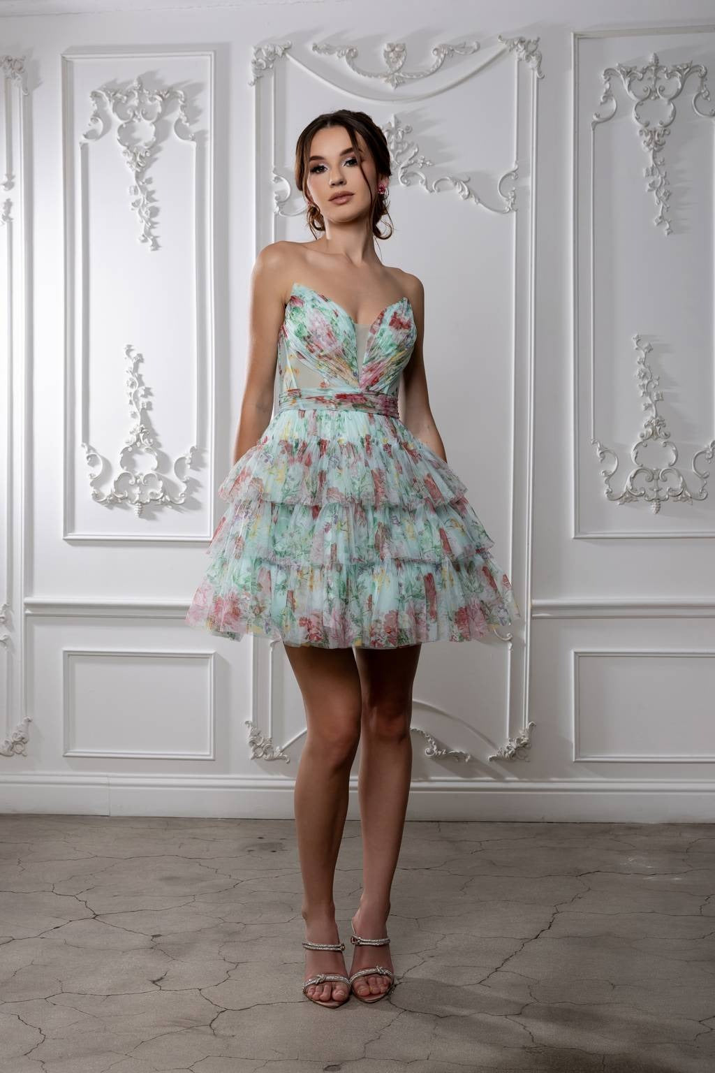 Sweetheart Mini/Short Tulle Cocktail Fit & Flare May Queen MQ2214
