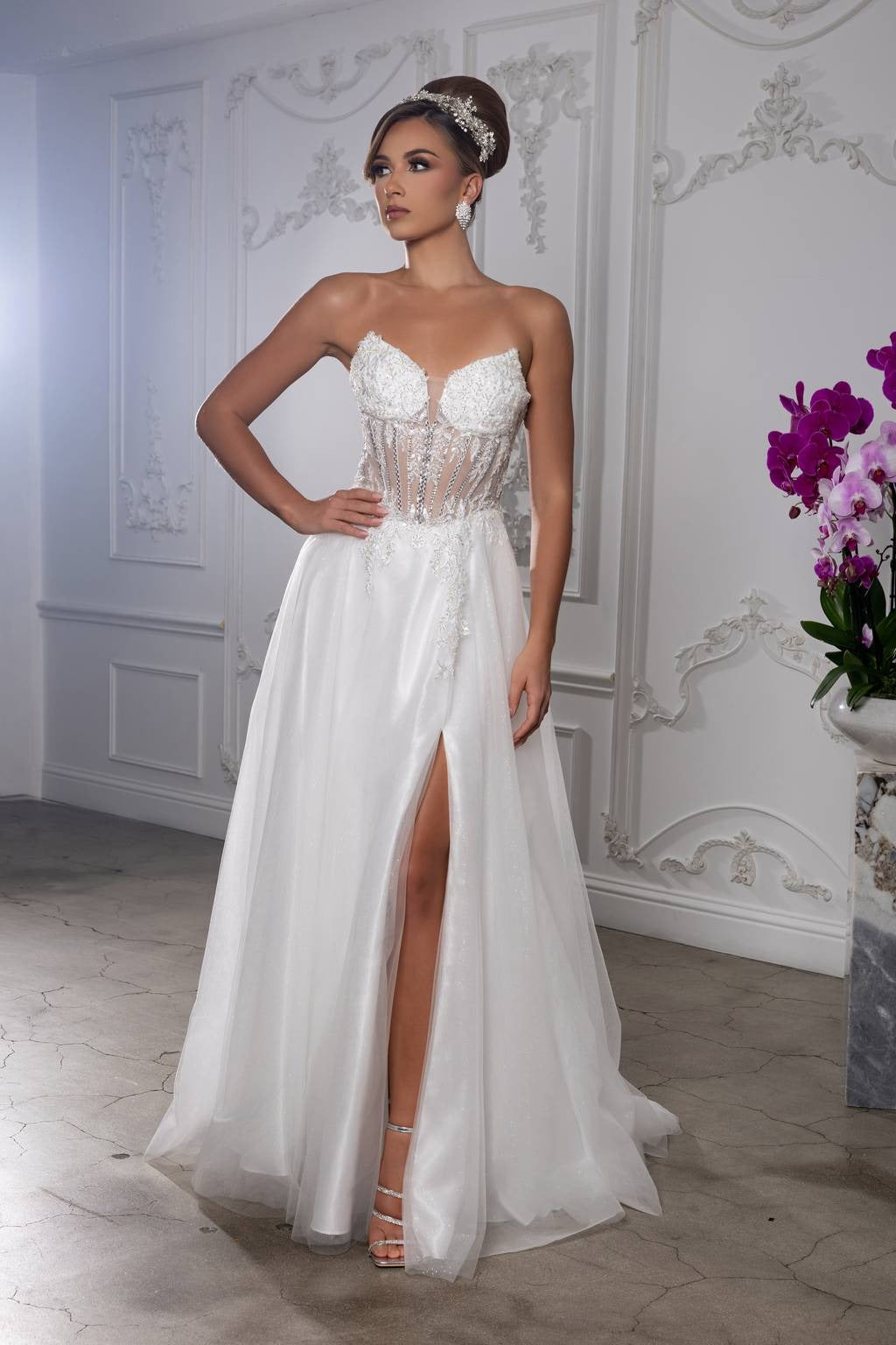 Sweetheart Floor-Length Tulle Prom A-Line May Queen 2222