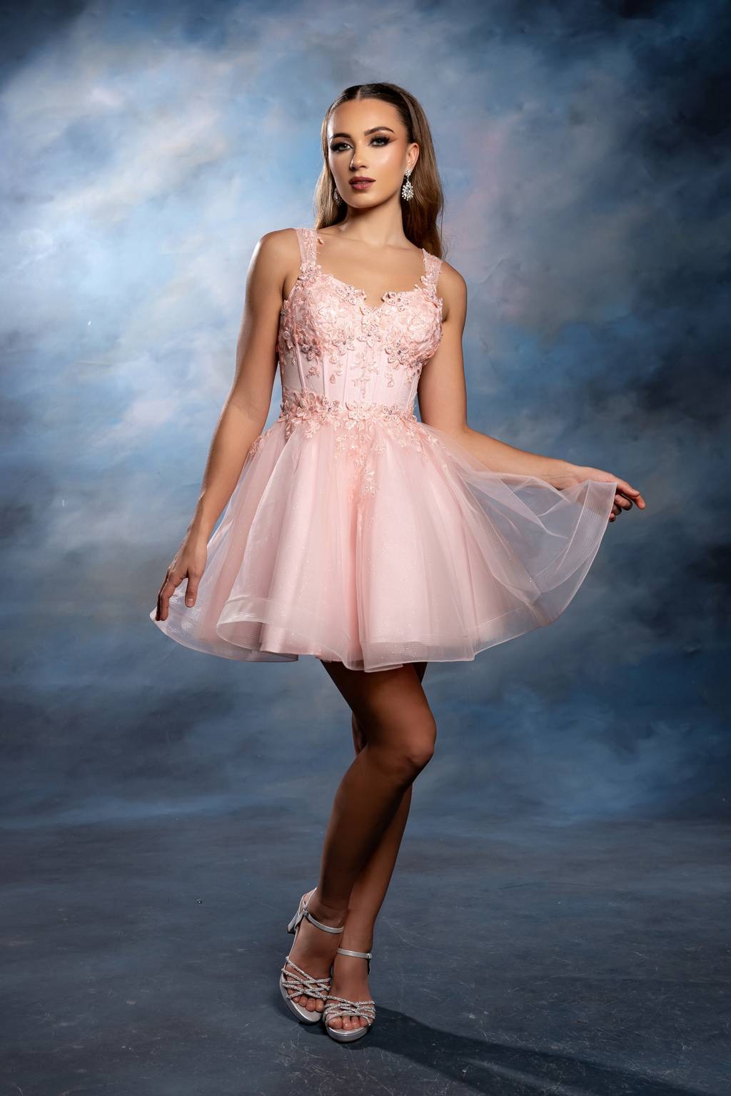 Sweetheart Tulle Mini Cocktail Dress A-Line | May Queen MQ2225