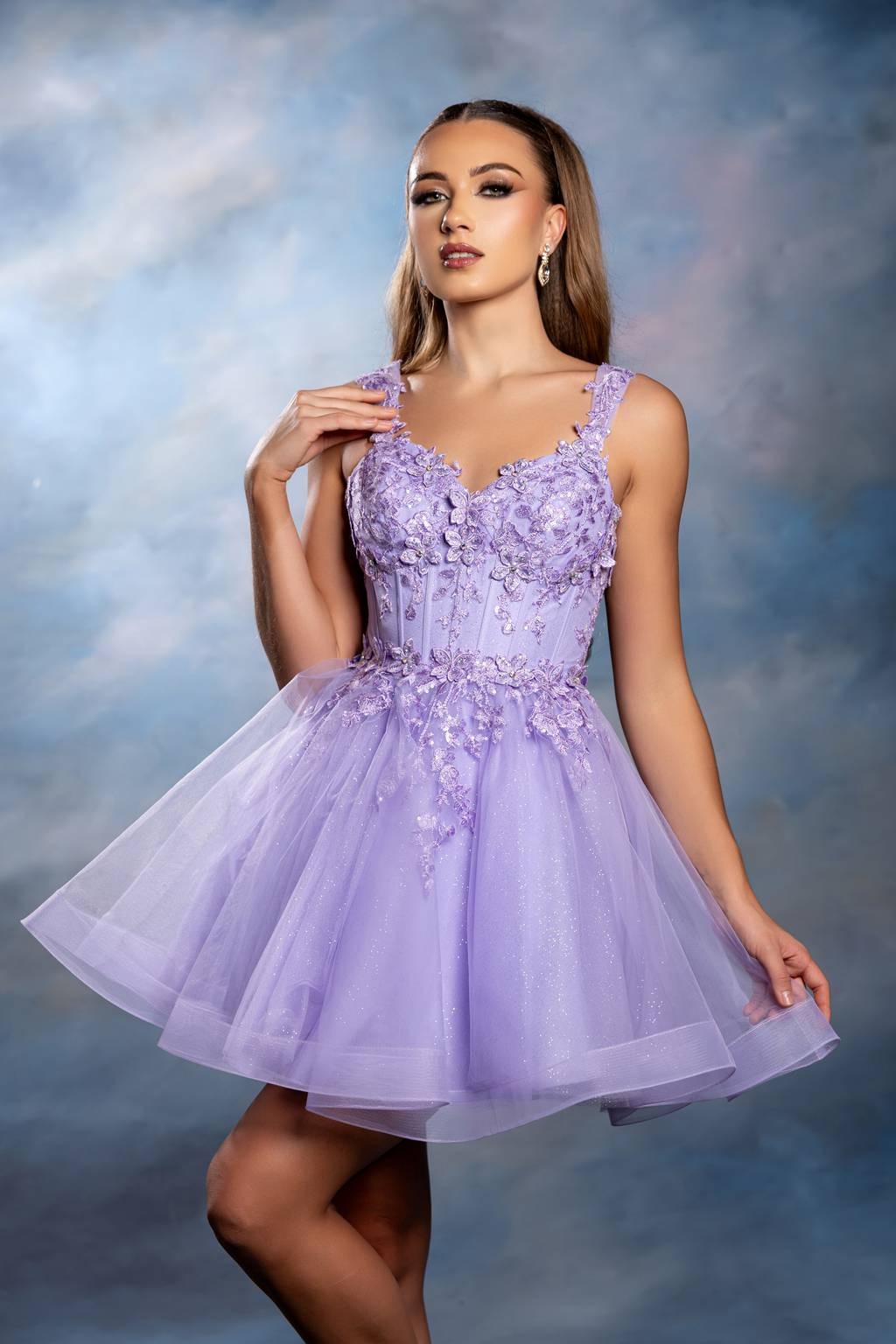 Sweetheart Tulle Mini Cocktail Dress A-Line | May Queen MQ2225