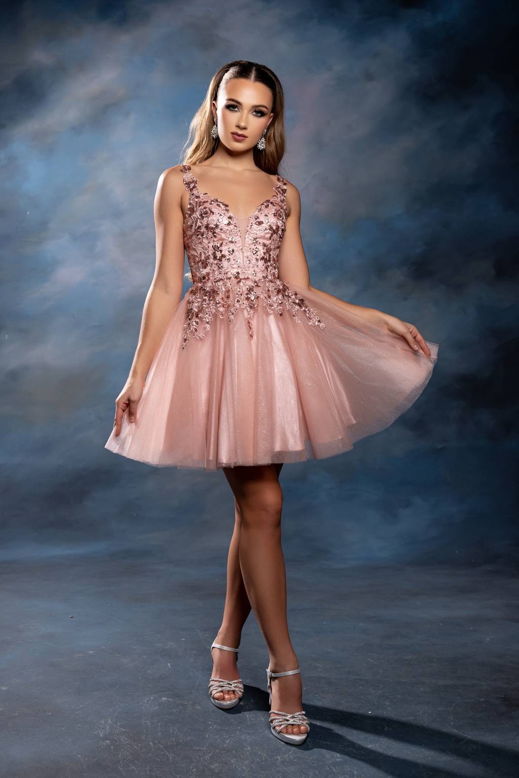 Illusion Mini Short Tulle Cocktail A-Line May Queen MQ2246