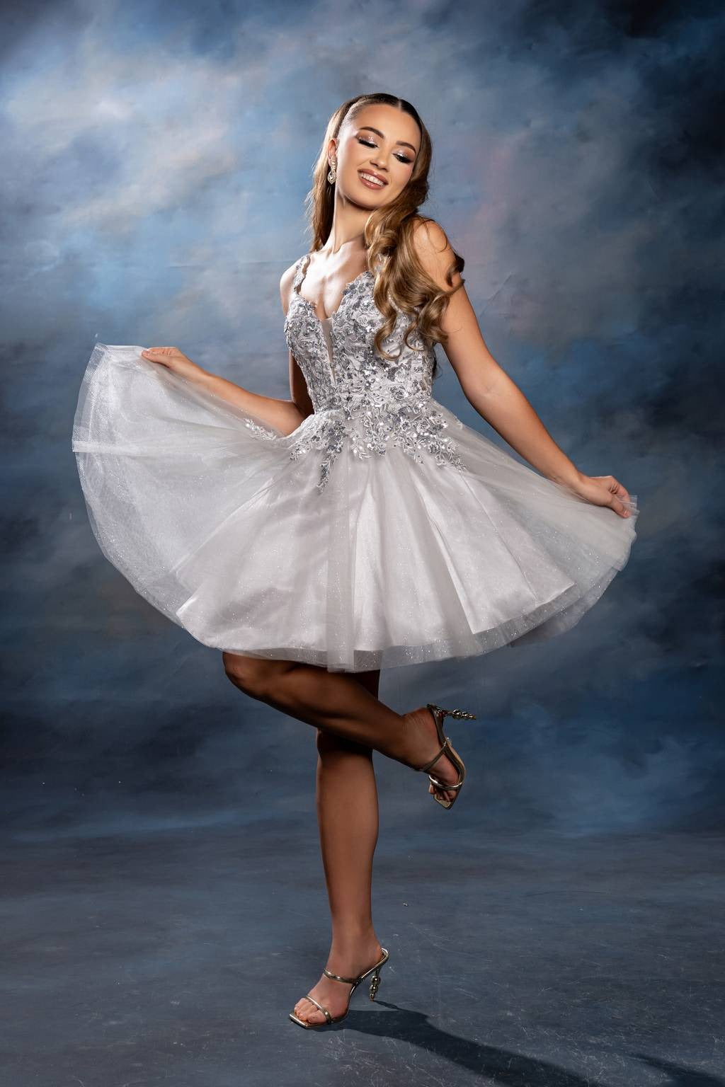 Illusion Mini Short Tulle Cocktail A-Line May Queen MQ2246