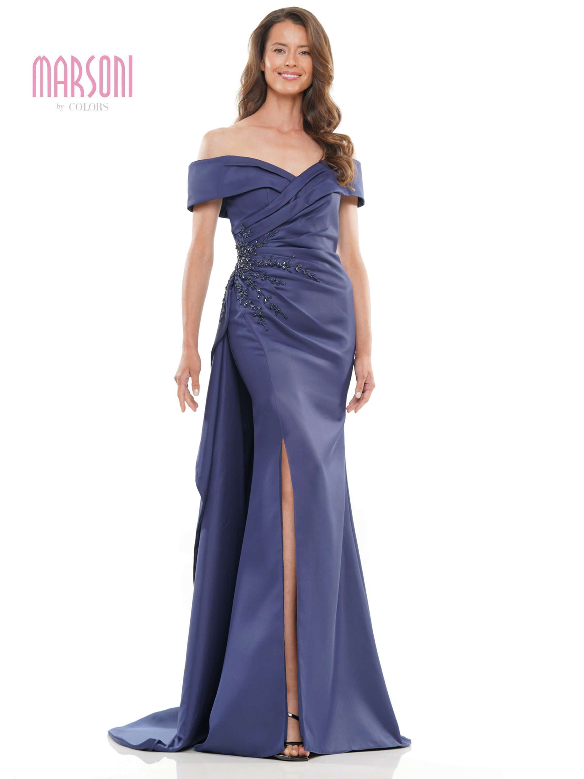 Marsoni MV1235 Long Off Shoulder Formal Dress