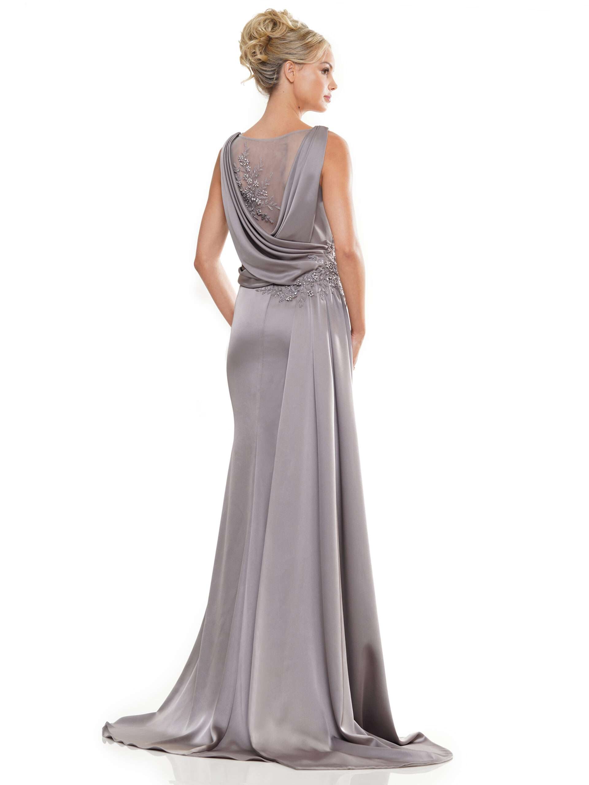 Formal Dresses Long Beaded Formal Mother of the Bride Dress Taupe
