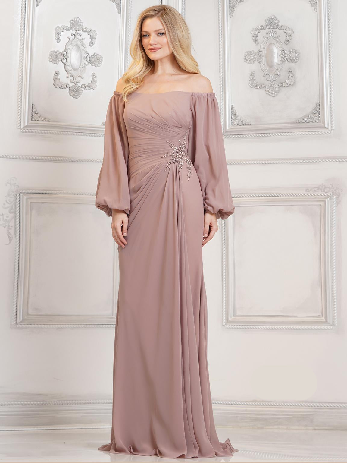 Black Marsoni MV1285 Long Mother of the Bride Formal Dress - Mother of ...