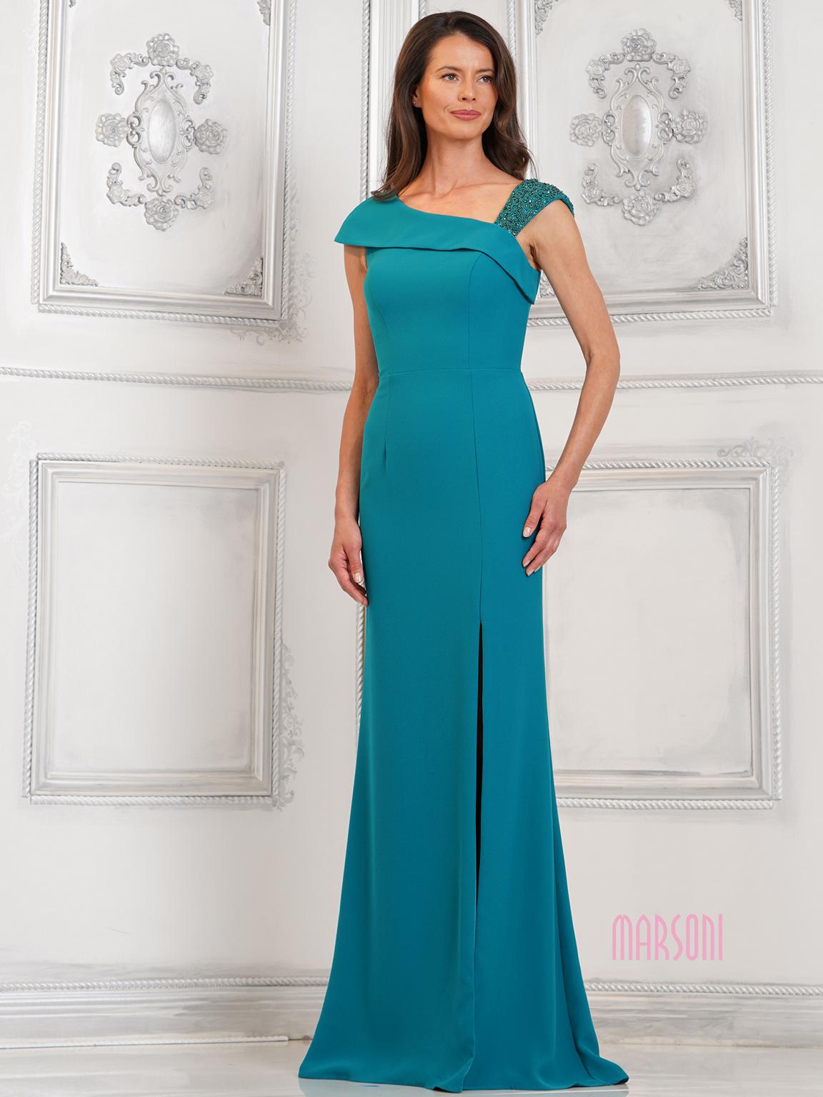 Marsoni MV1296 Beaded Mother of the Bride Long Formal Dress