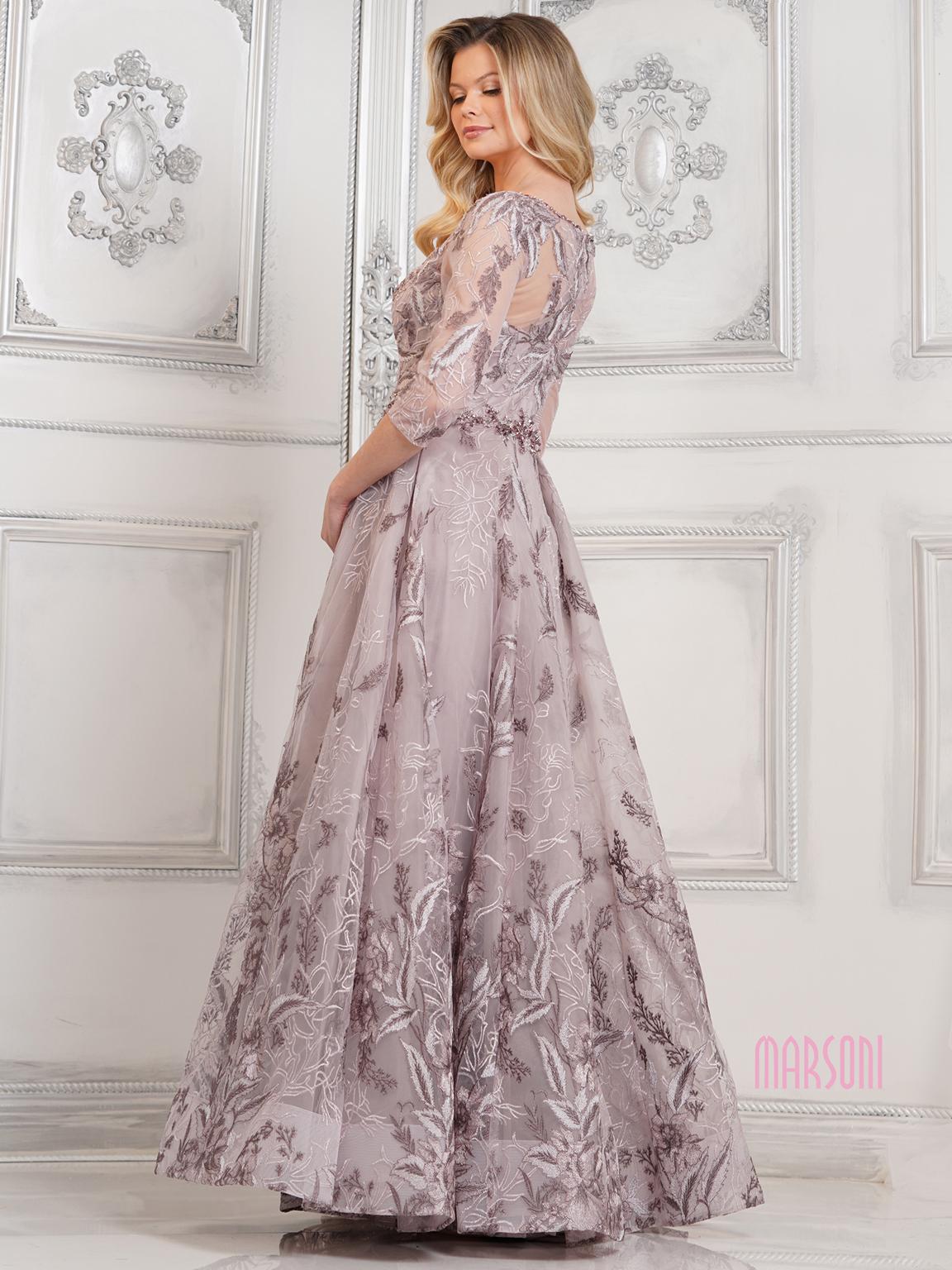 Marsoni MV1298 Long Formal Mother of the Bride Beaded Dress