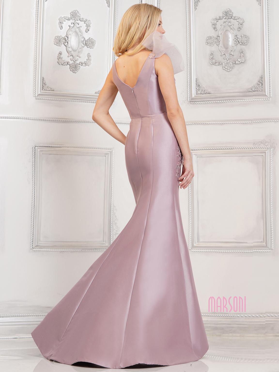 Marsoni MV1309 Long 3D Floral Formal Prom Mermaid Dress