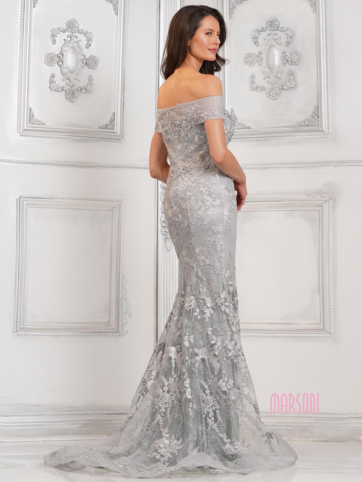 Platinum Marsoni MV1313 Long Mermaid Formal Evening Prom Dress