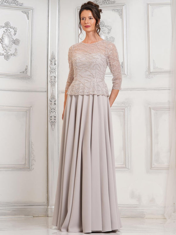 Marsoni MV1319 Beaded Mother of the Bride Long Formal Dress