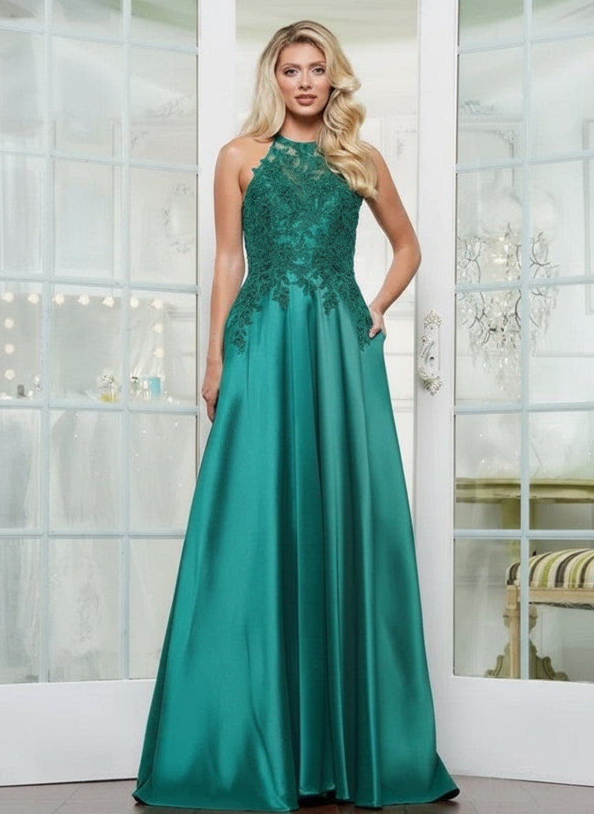 Marsoni MV1329 Long Formal A Line Evening Dresses