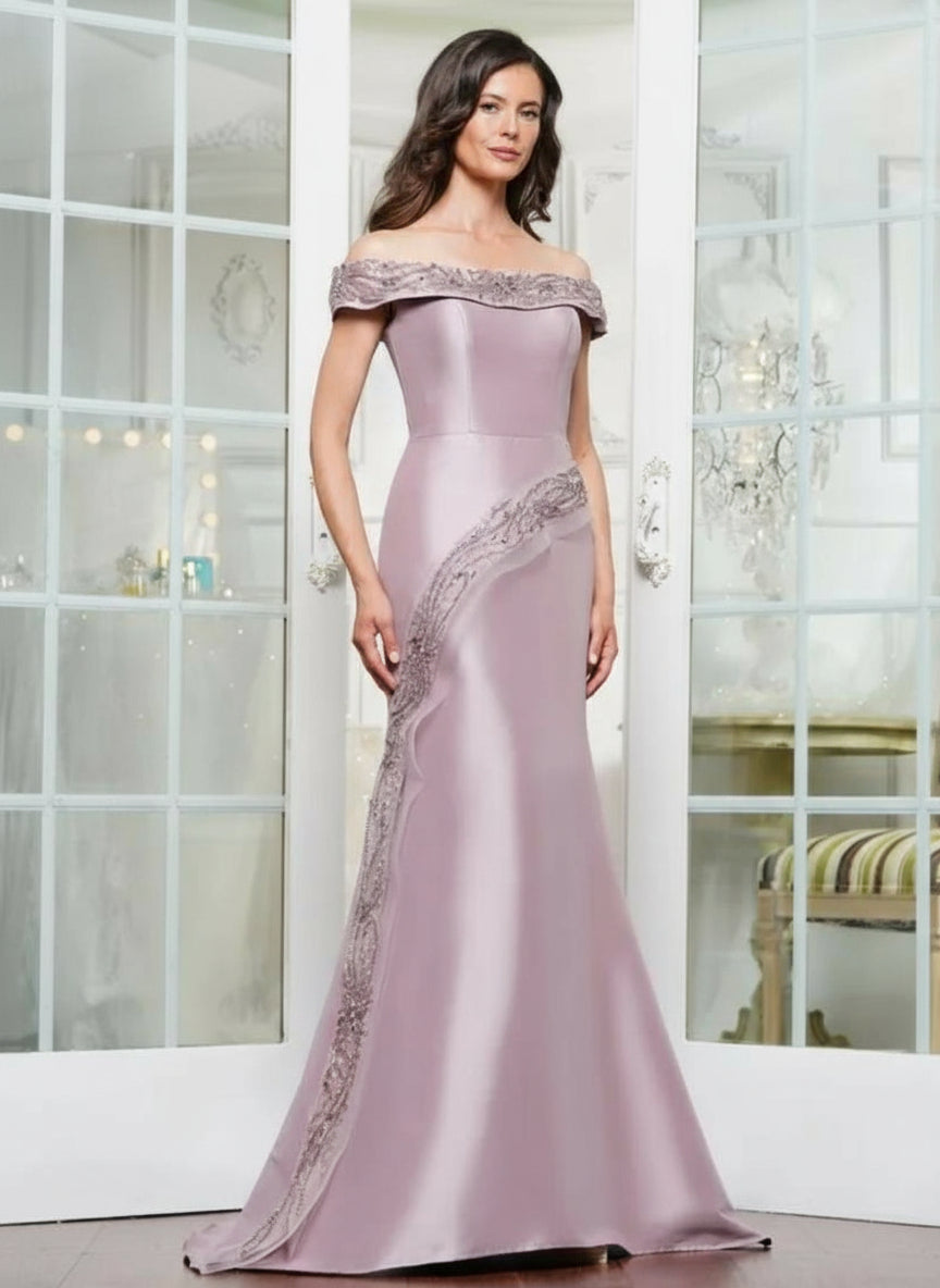 Formal Dresses Formal Long Fitted Dress Dusty Rose