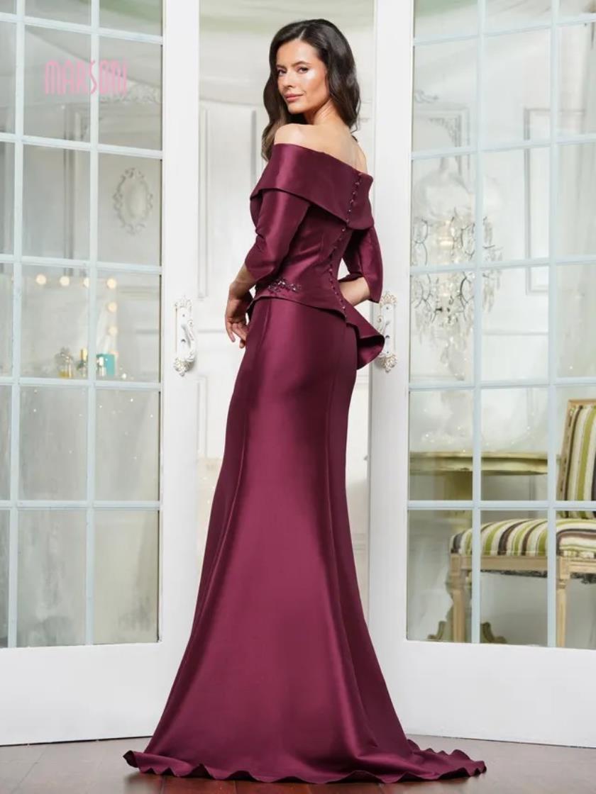 Marsoni MV1333 Long Formal Beaded Mermaid Evening Dress