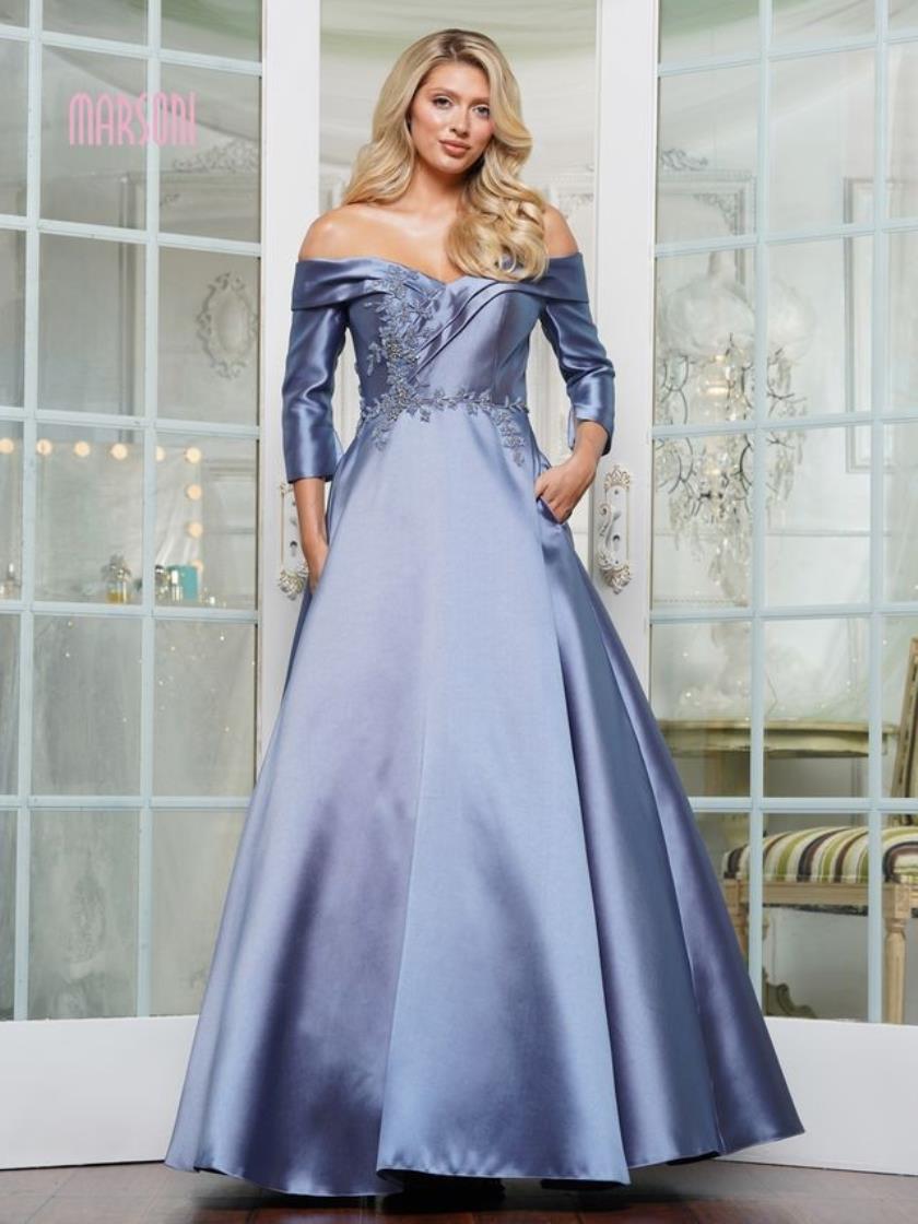 Marsoni MV1336 Long A Line Ball Gown Formal Dress
