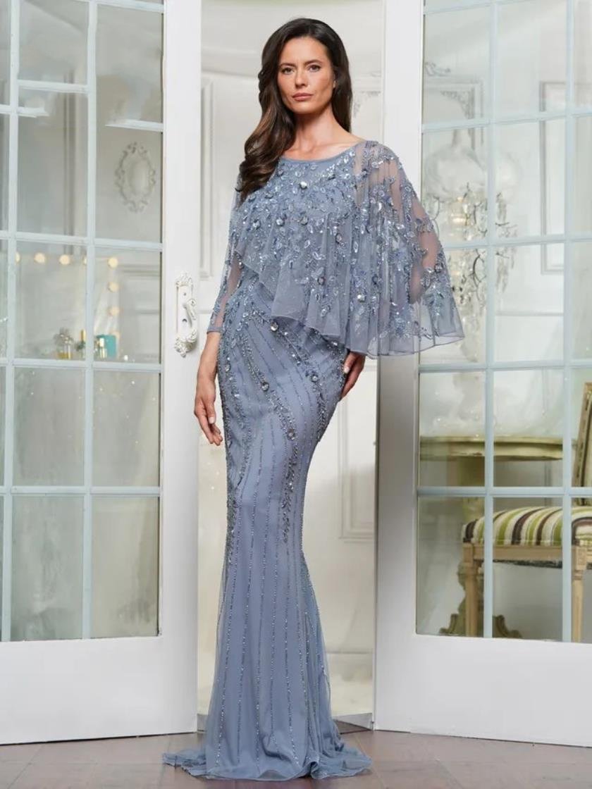 Marsoni MV1343 Beaded Long Formal Mother of the Bride Dress The Dress Outlet Marsoni MV1343 Beaded Long Formal Mother of the Bride Dress The Dress Outlet