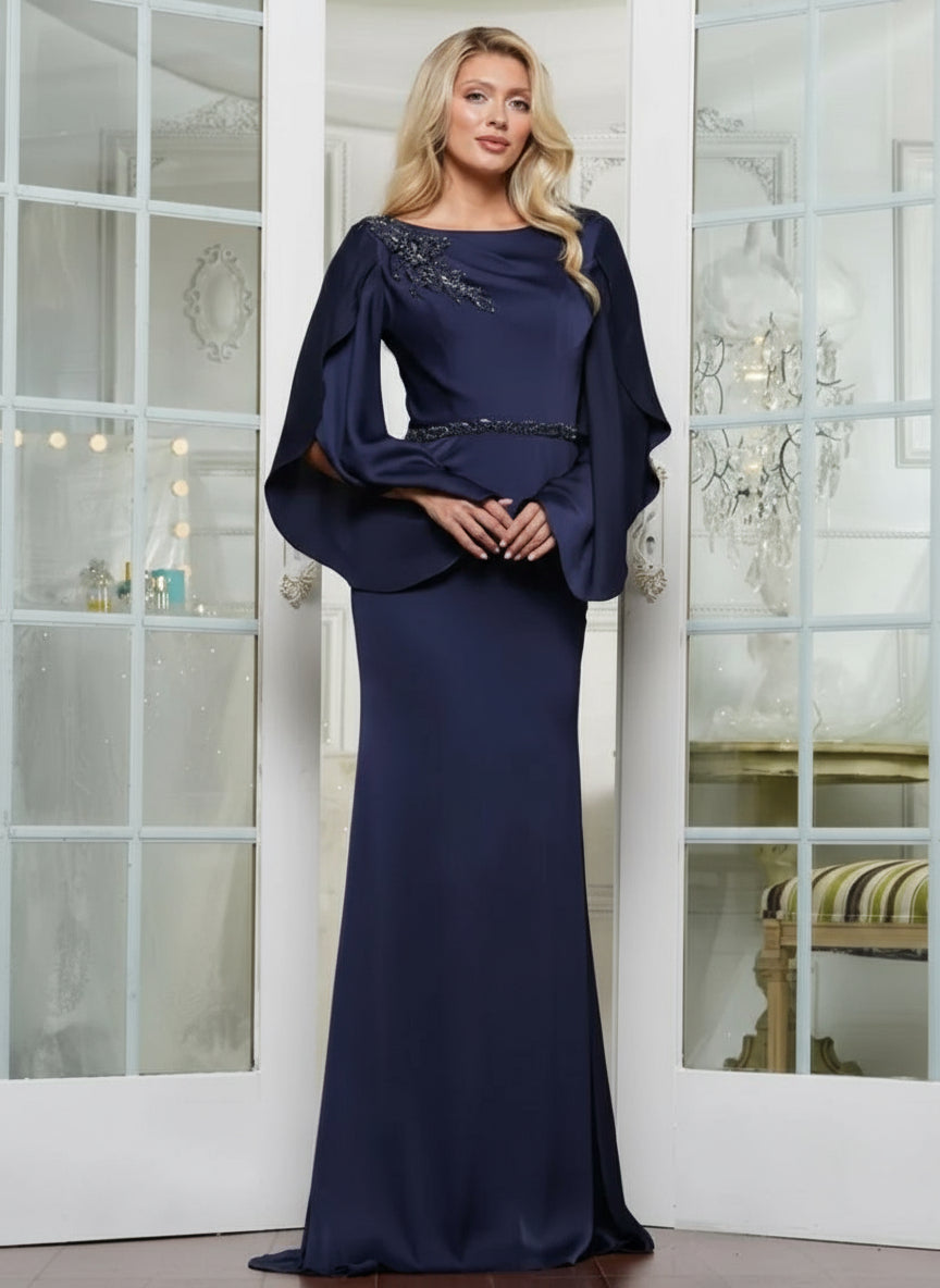 Mother of the Bride Dresses Long Formal Mother of the Bride Dress Navy