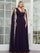 Formal Dresses Fitted Evening Formal Dress Aubergine