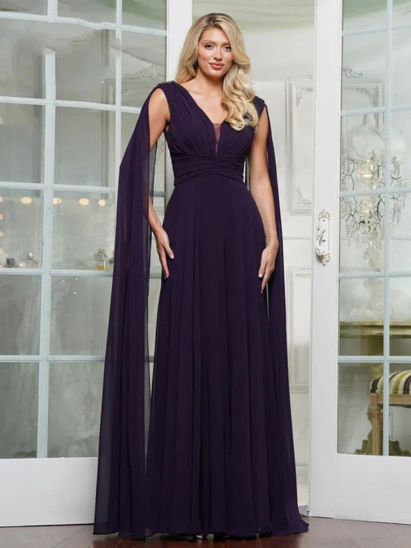 Marsoni MV1349 Long A Line Evening Formal Dress