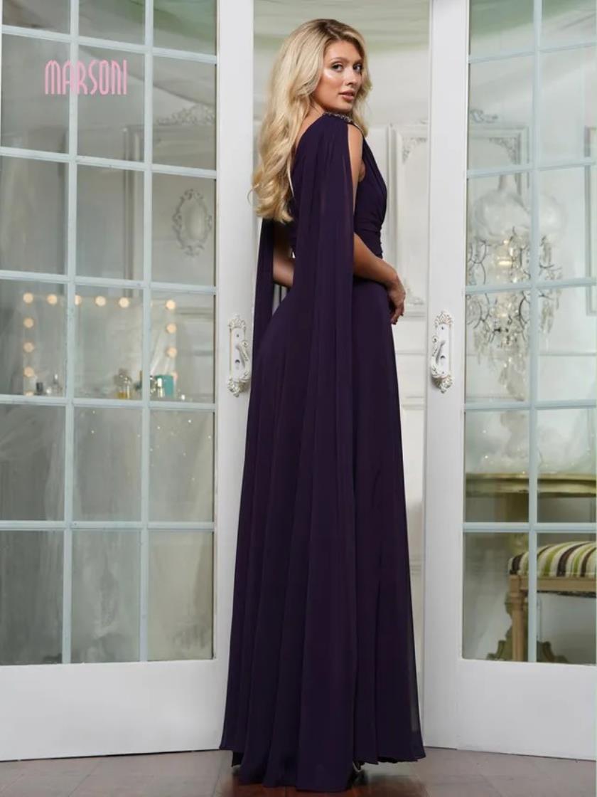 Marsoni MV1349 Long A Line Evening Formal Dress