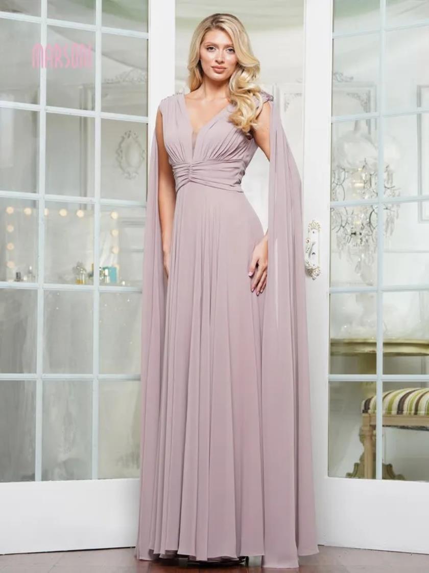 Marsoni MV1349 Long A Line Evening Formal Dress