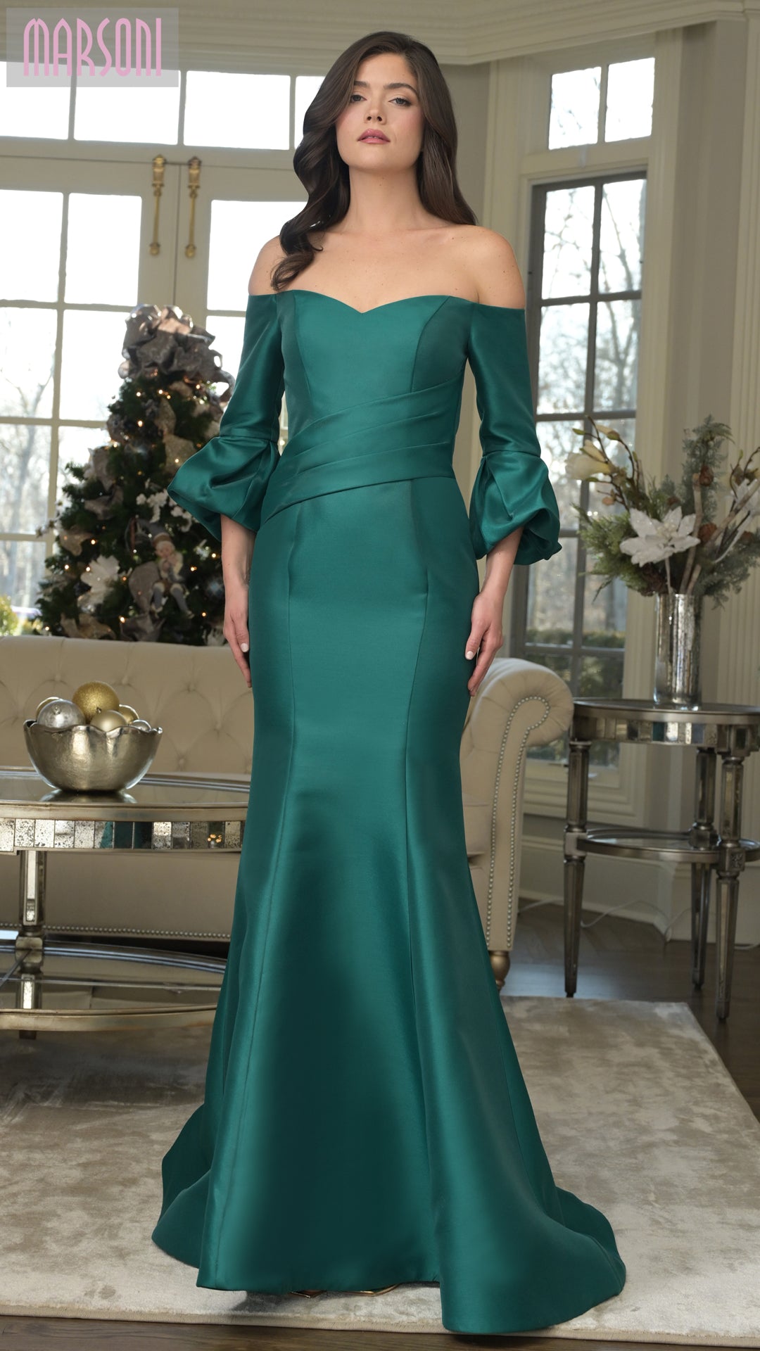 Marsoni MV1355 Long Formal Evening Mermaid Dress