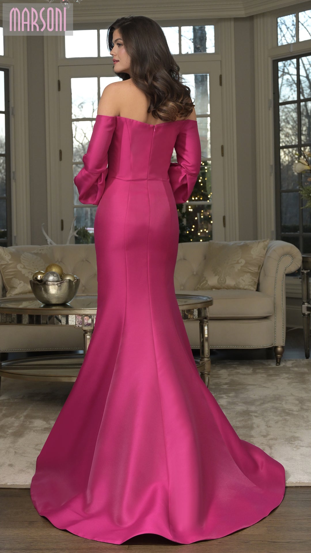 Marsoni MV1355 Long Formal Evening Mermaid Dress