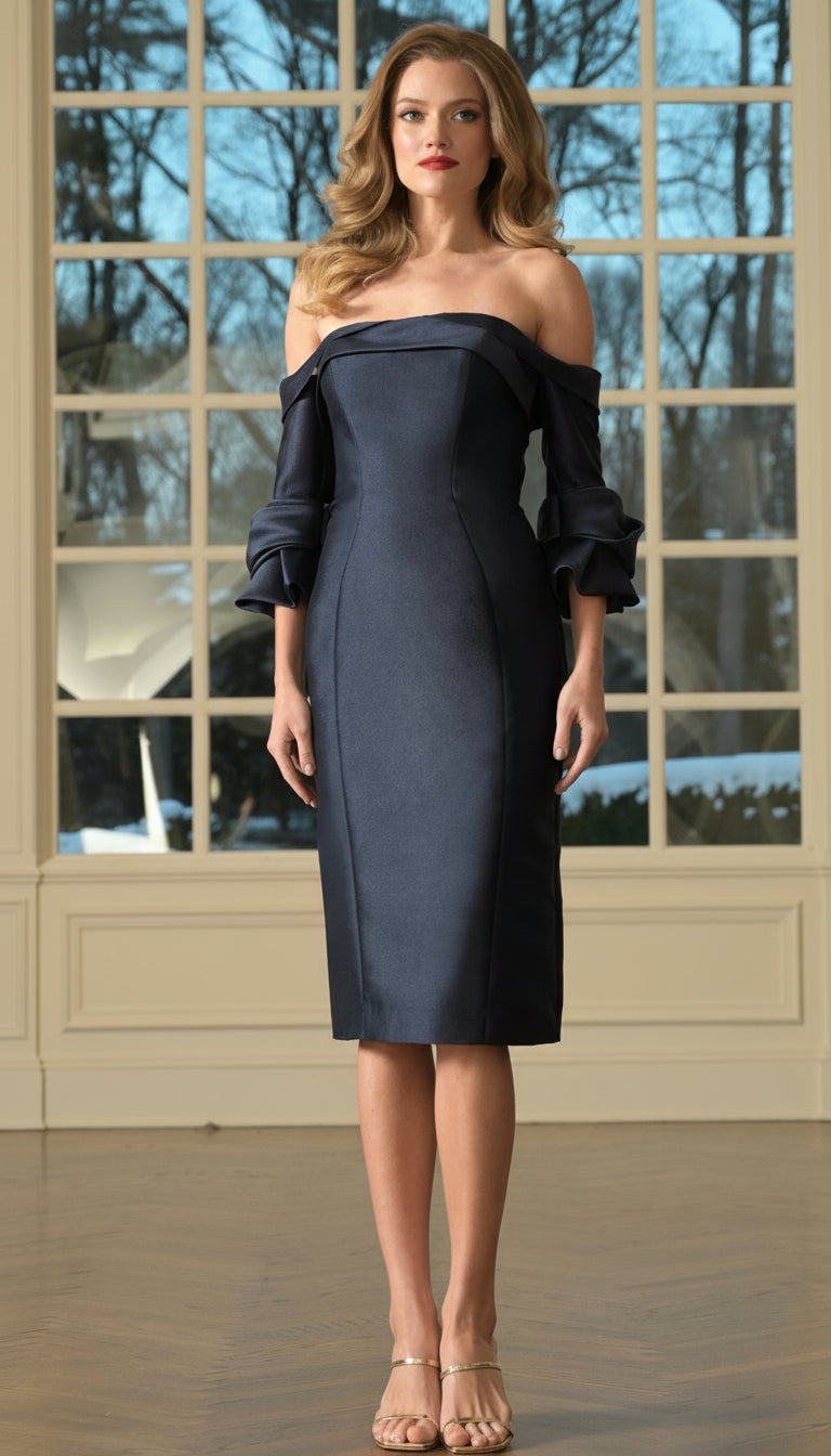 Marsoni MV1370 Semi-Formal Knee-Length Dress Emerald / 8 Marsoni MV1370 Semi-Formal Knee-Length Dress Emerald / 8