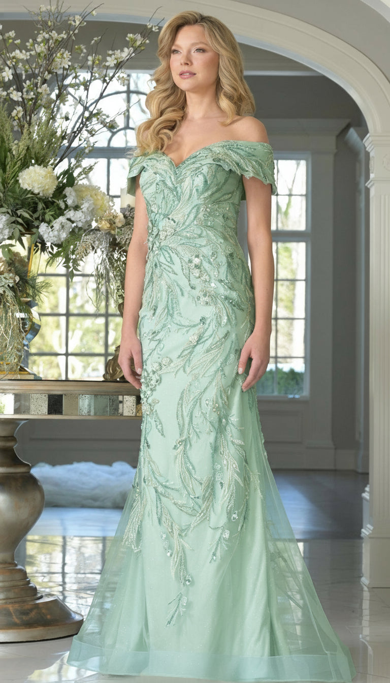 Marsoni MV1372 Beaded Long Formal Mermaid Evening Dress The Dress Outlet Marsoni MV1372 Beaded Long Formal Mermaid Evening Dress The Dress Outlet