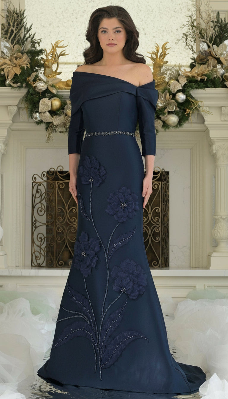 Mother of the Bride Dresse  Navy