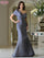 Formal Dresses Pleated Long Evening Gown Formal Dress Charcoal