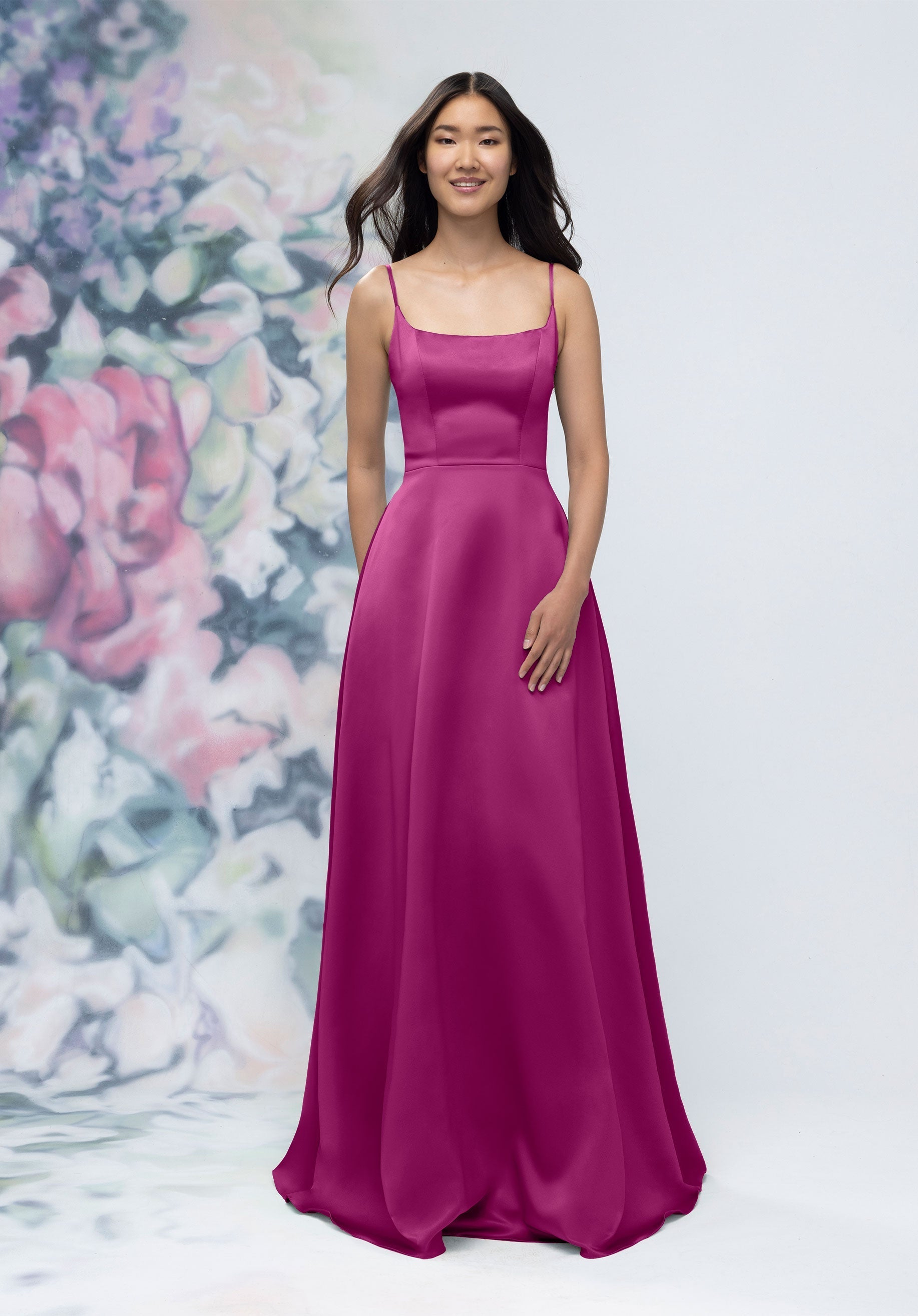 Formal Dresses Long Formal Evening Gown Mulberry-Satin-3030017-A Line